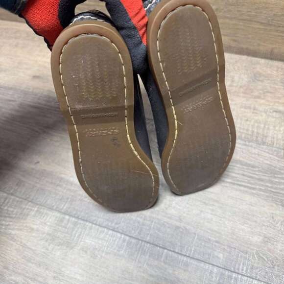 Sperry Topsider Navy Blue Lether Loafers Women's Size 8 - Picture 4 of 6